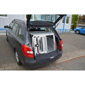 Hundebox/ Doppelbox für Skoda Fabia 2 Combi ohne...