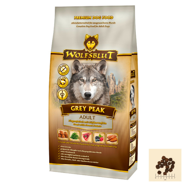 Wolfsblut Grey Peak Adult (Ziege,Süsskartoffel) 15 kg 