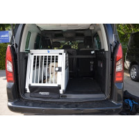 Hundebox/ Einzelbox für Citroen Berlingo 2 mit Tischfunktion am Mittelsitz (Sonderbau 141)