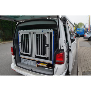 Individuelle Hundetransportbox/ Doppelbox für VW T5 Bus California (Individualbau 12)