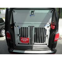 Individuelle Hundetransportbox/ Doppelbox für VW T5 Bus Multivan (Individualbau 15)
