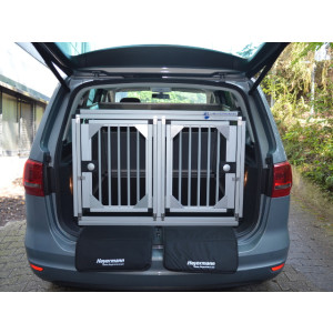 Hundetransportbox/ Doppelbox für VW Sharan 2...