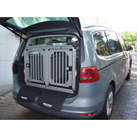 Hundetransportbox/ Doppelbox für VW Sharan 2 (Sonderbau 129)