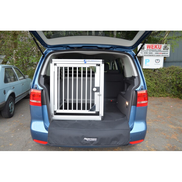 Hundebox/ Einzelbox für VW Touran 1 (5-Sitzer) mit variablen Ladeboden (Sonderbau 171)
