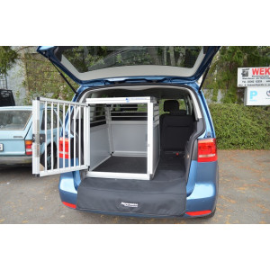 Hundebox/ Einzelbox für VW Touran 1 (5-Sitzer) mit variablen Ladeboden (Sonderbau 171)