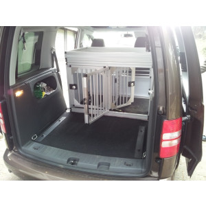 Individuelle Hundetransportbox/ Doppelbox für VW Caddy Life / Kombi (Individualbau 25)
