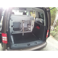 Individuelle Hundetransportbox/ Doppelbox für VW Caddy Life / Kombi (Individualbau 25)
