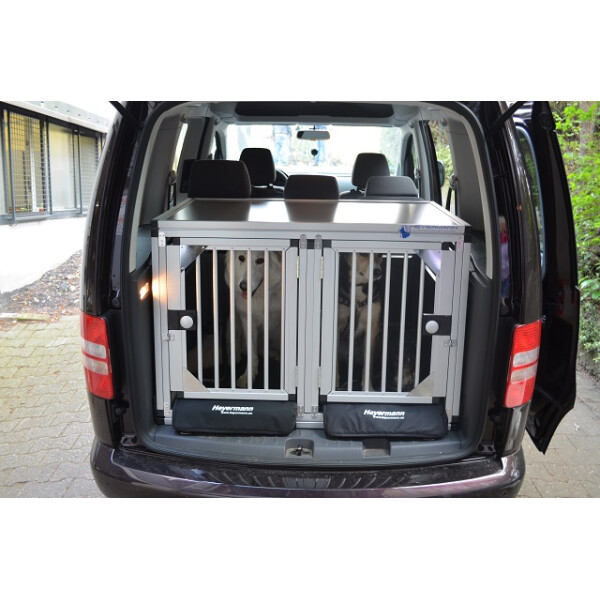 Hundetransportbox/ Doppelbox für VW Caddy Life / Kombi (Sonderbau 174)