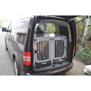 Hundetransportbox/ Doppelbox für VW Caddy Life / Kombi (Sonderbau 174)