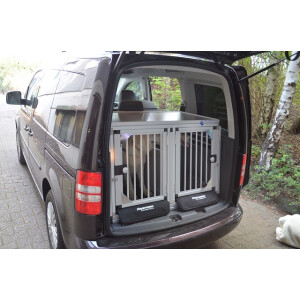 Hundetransportbox/ Doppelbox für VW Caddy Life /...
