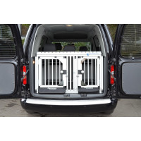 Individuelle Hundetransportbox/ Doppelbox für VW Caddy Life / Kombi (Individualbau 28)