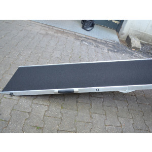 Aluminium Hunderampe/ Einstiegshilfe (Sehr stabil, Breite 38 cm x Länge 183 cm x Dicke 5 cm)