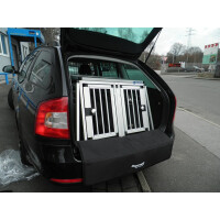 Hundebox/ Doppelbox für Skoda Octavia 2 Combi ohne variablen Ladeboden (Sonderbau 90)