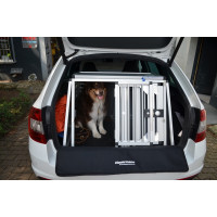 Individuelle Hundetransportbox/ Doppelbox für Skoda Octavia 3 Combi ohne variablen Ladeboden (Individualbau 45)