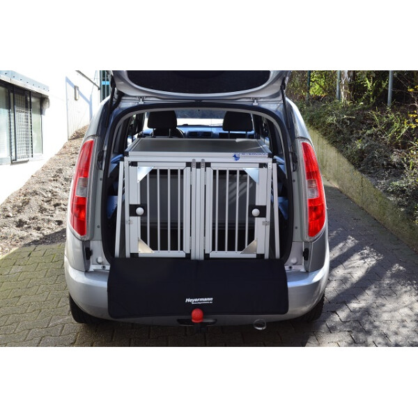 Hundebox/ Doppelbox für Skoda Roomster ohne variablen Ladeboden (Sonderbau 203)
