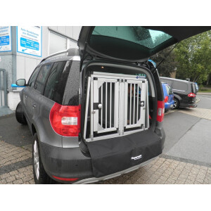 Hundetransportbox/ Doppelbox für Skoda Yeti mit...