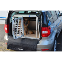 Hundetransportbox/ Einzelbox für Skoda Yeti mit variablen Ladeboden (Sonderbau 206)