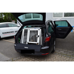 Hundebox /Einzelbox für Seat Leon ST 3. Generation mit unebenen Ladeboden (Sonderbau 214)