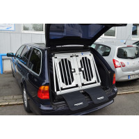 Hundebox/ Doppelbox für BMW 5er Touring E39 mit ausziehbaren Ladeboden (Sonderbau 286)