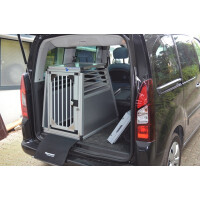 Hundebox/ Einzelbox für Citroen Berlingo 2 mit Tischfunktion am Mittelsitz (Sonderbau 288)