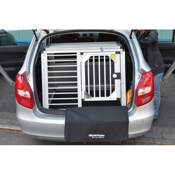 Individuelle Hundetransportbox/ Einzelbox für Skoda Fabia 2 Combi ohne variablen Ladeboden (Individualbau 54)