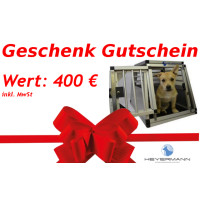 Geschenkgutschein für Heyermann Hundetransportboxen (Gutscheinwert 400 Euro)