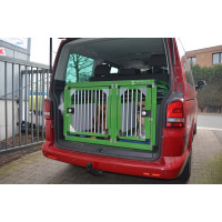 Individuelle Hundetransportbox/ Doppelbox für VW T5 Bus Multivan (Individualbau 56, Grün)
