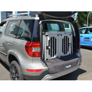 Hundebox/ Doppelbox für Skoda Yeti ohne variablen...