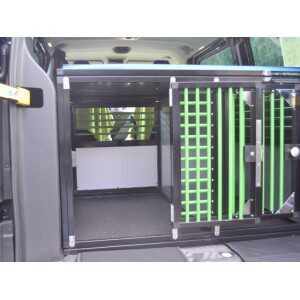 Individuelle Hundebox/ Doppelbox für Ford Transit Custom (Individualbau 65)