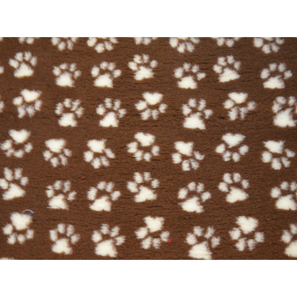 PROFLEECE Premium Vetbedding Hundedecke Braun / Weiß (Maße: 100 cm x 75 cm)