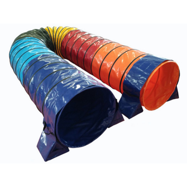 Agility Hundetunnel (6 Meter Länge / 60 cm Durchmesser, Profiqualität, dickes & beschichtetes Material)