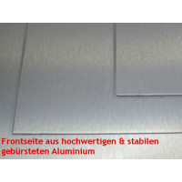 Aluverbundplatte GEBÜRSTET/ NANOBESCHICHTUNG (4 mm Dicke /0,4 mm Aluminium pro Seite)