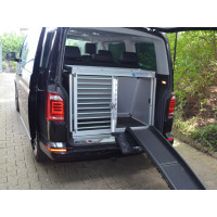 Individuelle Hundetranspotbox/ Einzelbox für VW T5 Bus Multivan (Individualbau 68)