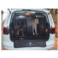 Hundetransportbox/ Doppelbox (Sonderbau 389) für VW Sharan 2. Generation 7-Sitzer