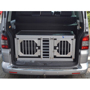 Individuelle Hundetransportbox/ Doppelbox für VW T5...