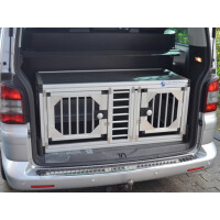 Individuelle Hundetransportbox/ Doppelbox für VW T5 Bus Multivan (Individualbau 74)