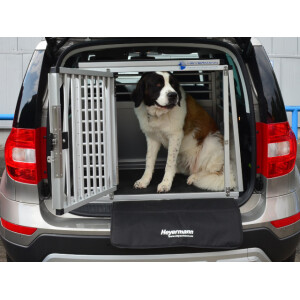Hundetransportbox/ Einzelbox für Skoda Yeti mit variablen Ladeboden (Sonderbau 391)