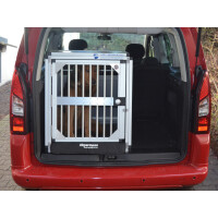 Hundebox/ Einzelbox für Citroen Berlingo 2 mit Tischfunktion am Mittelsitz (Sonderbau 395)