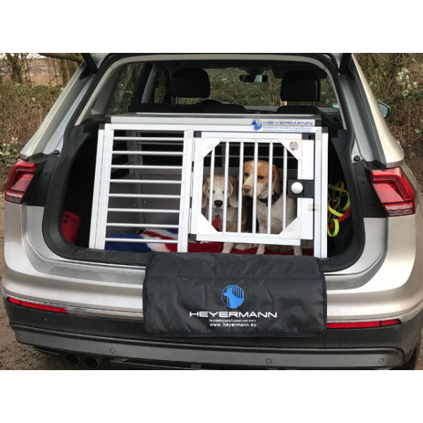 Hundebox/ Einzelbox für VW Tiguan 2. Generation ohne variablen Ladeboden (Sonderbau 396)