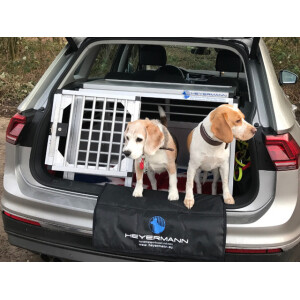 Hundebox/ Einzelbox für VW Tiguan 2. Generation ohne variablen Ladeboden (Sonderbau 396)