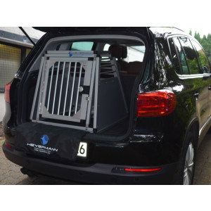 Hundebox/ Einzelbox für VW Tiguan mit variablen Ladeboden (Sonderbau 59)