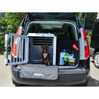 Hundebox/ Einzelbox für Skoda Roomster mit variablen Ladeboden (Sonderbau 42)