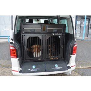 Individuelle Hundetransportbox/ Doppelbox für VW T5 & T6 Bus California ohne Kücheneienbau (Individualbau 80)