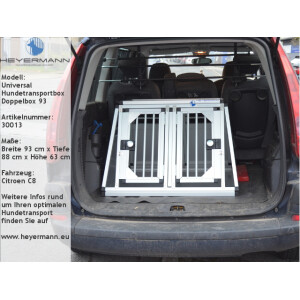 Universal Hundebox Doppelbox 93