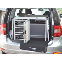 Hundebox/ Einzelbox für Skoda Yeti ohne variablen Ladeboden (Sonderbau 20)