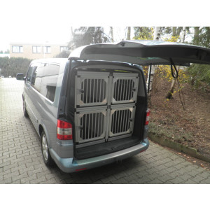Individuelle Hundetransportbox/ Mehrfach-Hundetransportboxen für VW T5 (Individualbau 5)