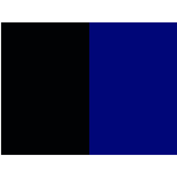 Aluprofile: Schwarz (RAL 9005) | Alurundstangen: Ultramarinblau (RAL 5002)