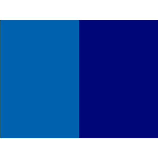 Aluprofile: Lichtblau (RAL 5012) | Alurundstangen: Ultramarinblau (RAL 5002)