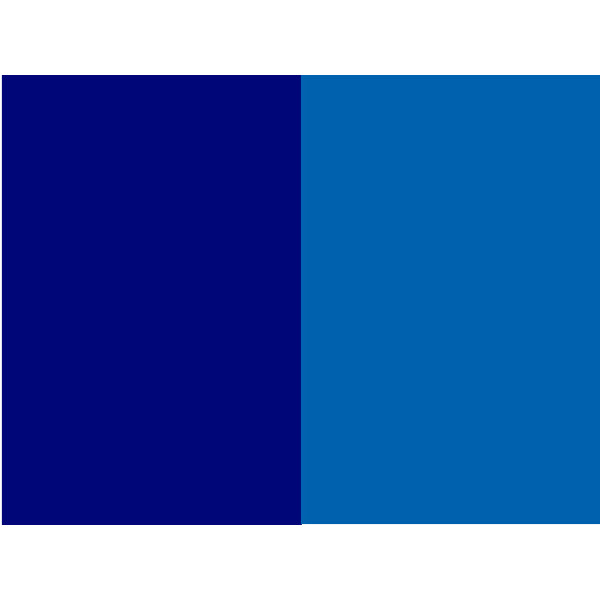 Aluprofile: Ultramarinblau (RAL 5002) | Alurundstangen: Lichtblau (RAL 5012)